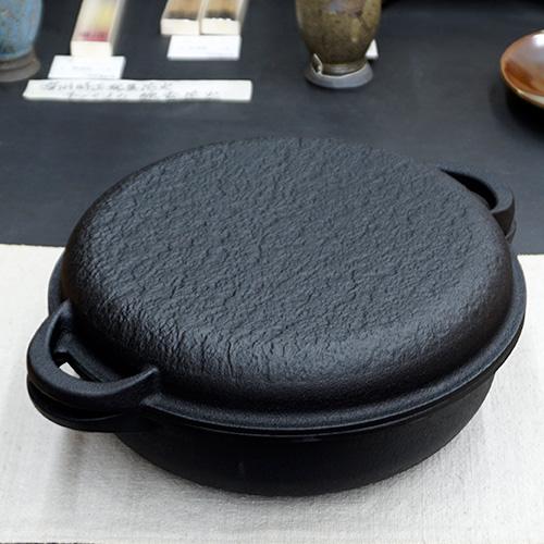 南部鉄器 及精鋳造所 ダッチオーブン 万能鍋 26cm ih 対応 : うつわの