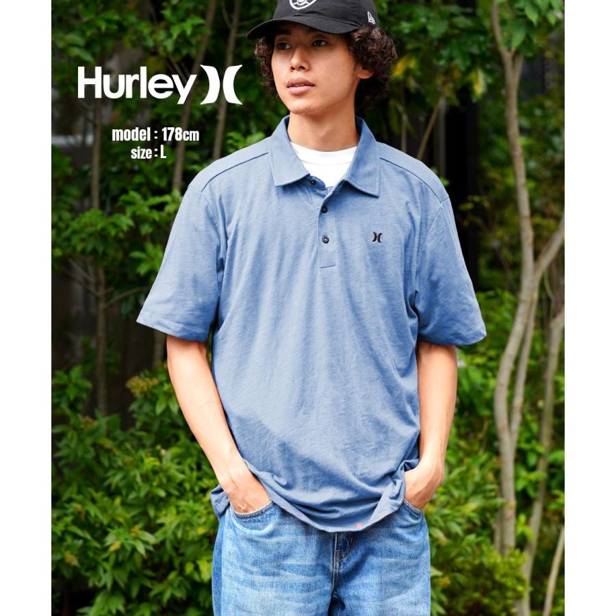 Hurley（ハーレー） ポロシャツ メンズ 紳士 無地 ゴルフ 綿 コットン