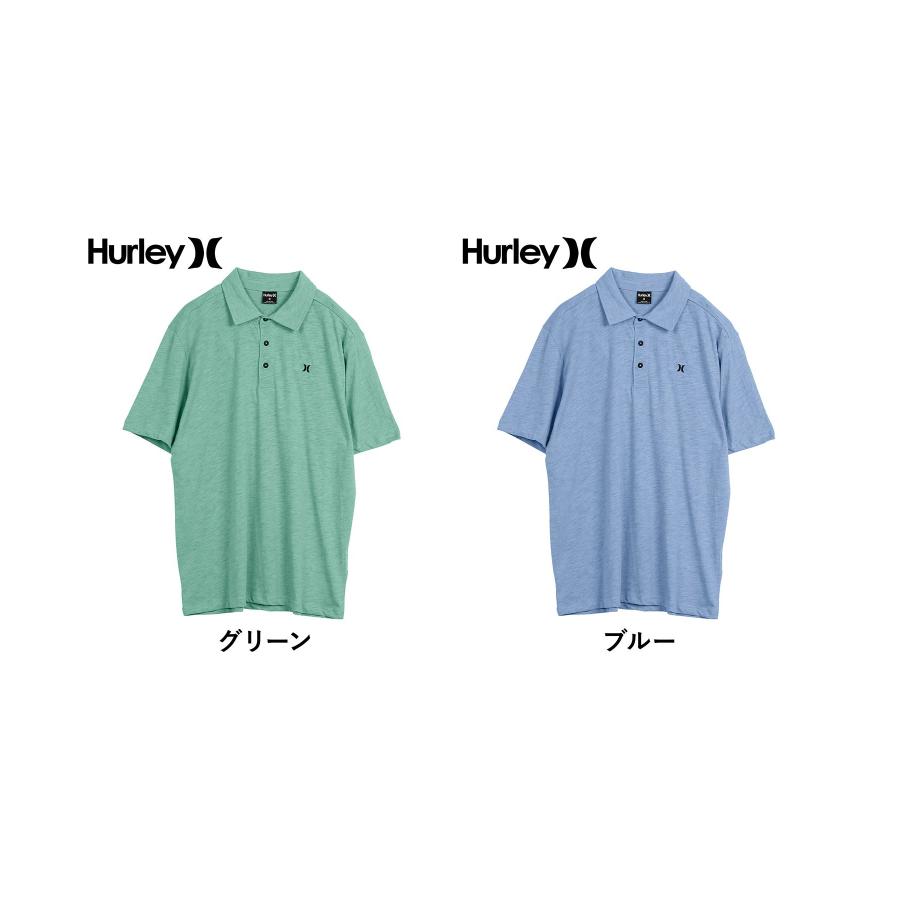 Hurley（ハーレー） ポロシャツ メンズ 紳士 無地 ゴルフ 綿 コットン