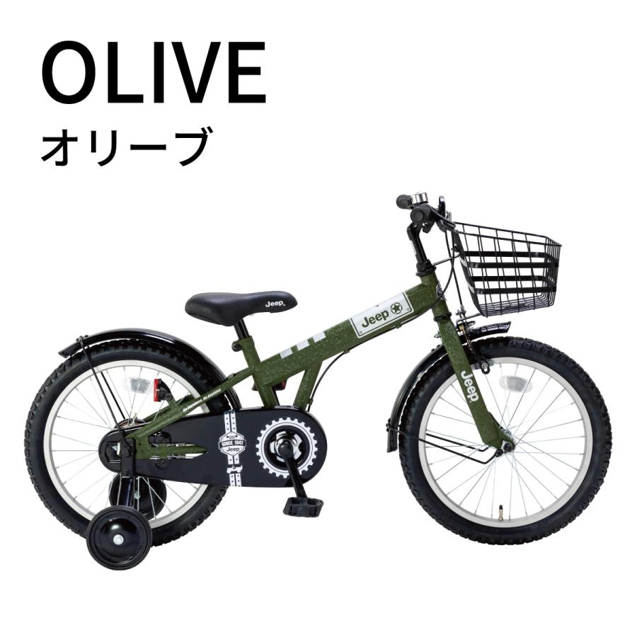 JEEP ジープ キッズサイクル 16インチ JE-16G オリーブ レッド