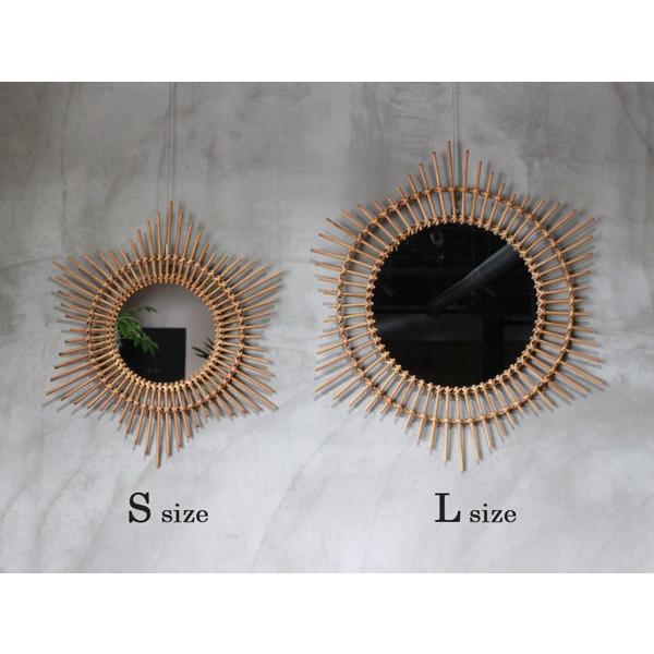 a.depeche（アデペシュ） 壁掛けミラー スター ロッタ ラタン ミラー