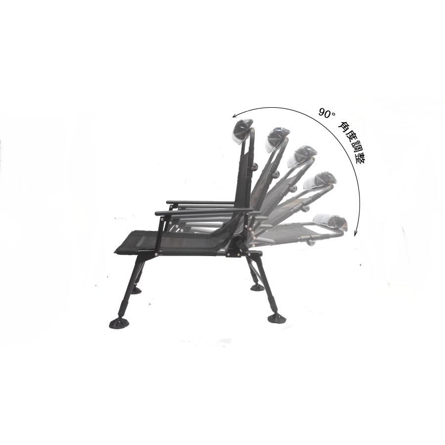 軽量 ヘッドレスト付き 折りたたみ シャンプーチェア 角度調節 昇降