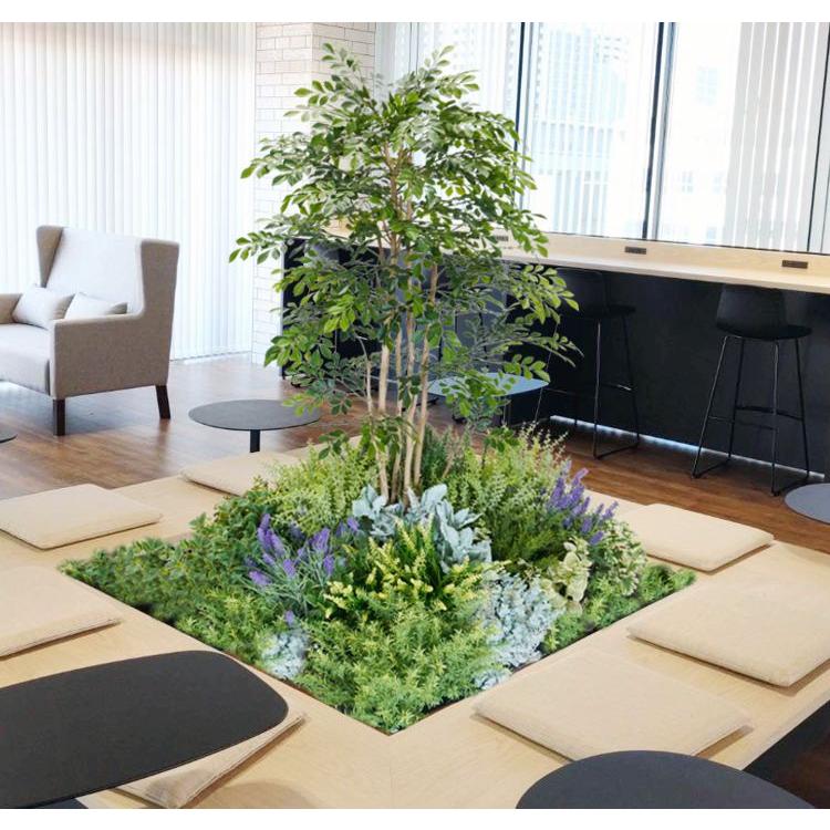 シマトネリコ 寄せ植え 140cm (フェイクグリーン 人工 観葉植物 造花