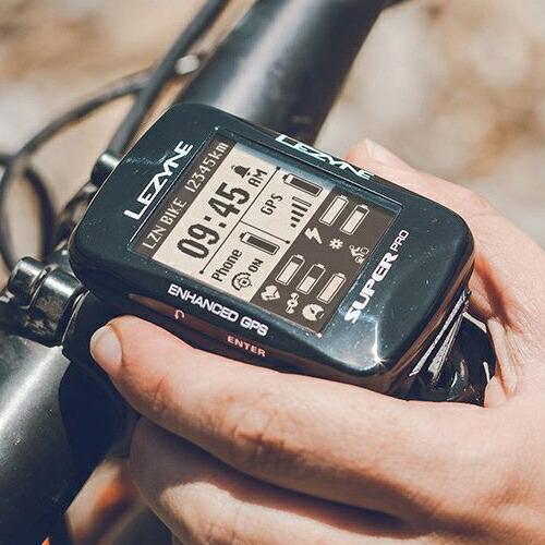 サイクルコンピューター LEZYNE SUPER-PRO-GPS サイコン GPS