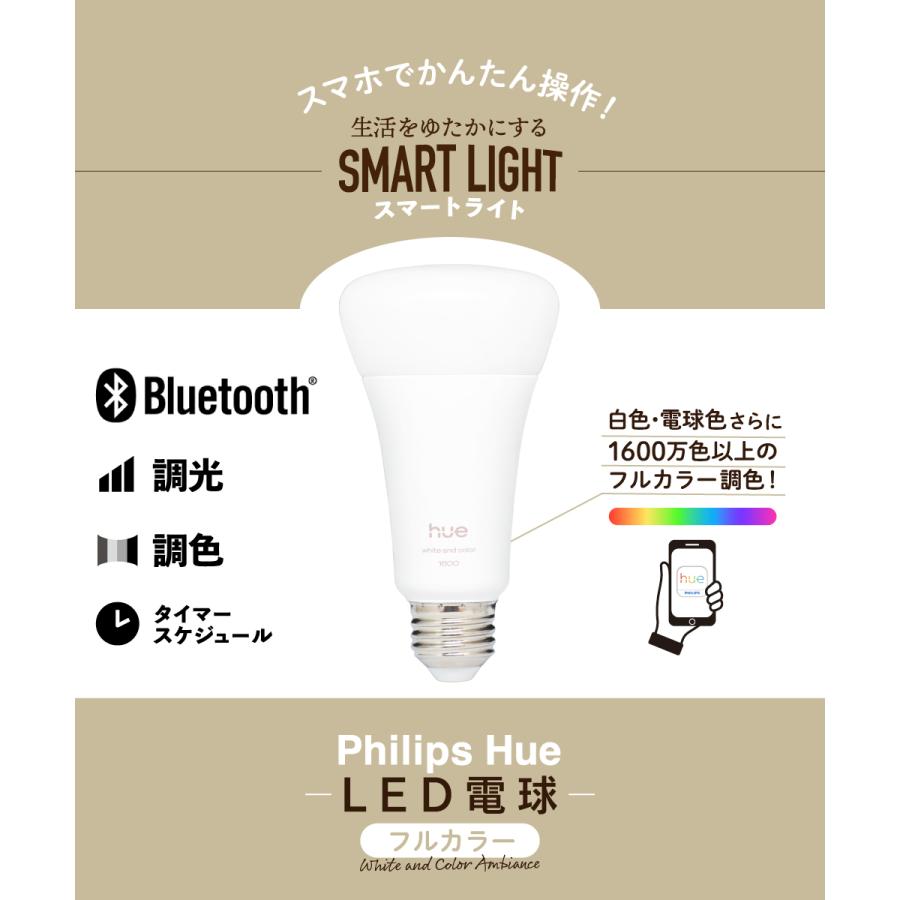 Hue（Philips） PHILIPS Hue LED電球 スマートライト LED 電球 E26