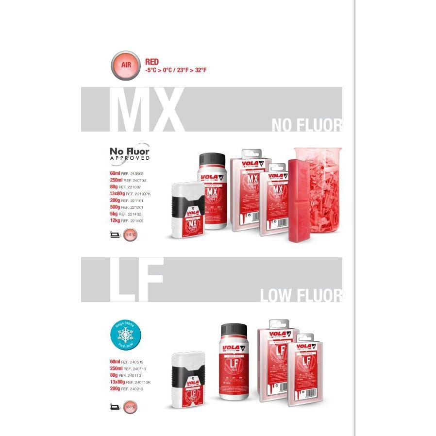 スキー スノーボード ワックス VOLA ボラ MX NoFluor 簡単 リキッド