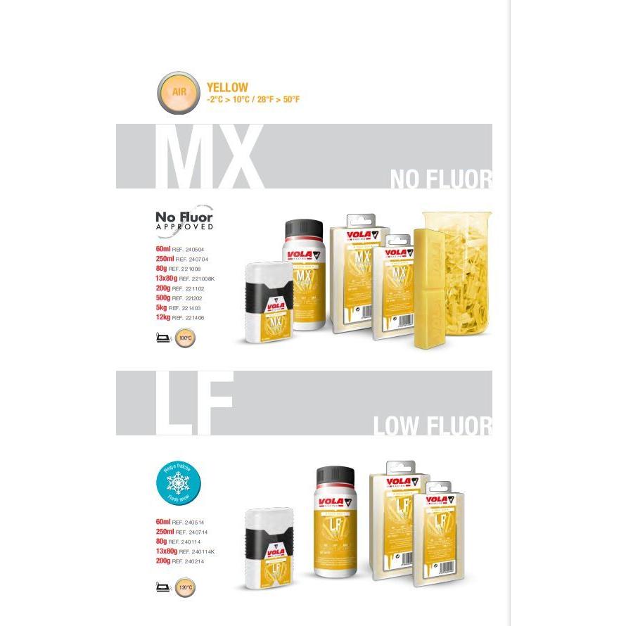 スキー スノーボード ワックス VOLA ボラ MX NoFluor 簡単 リキッド