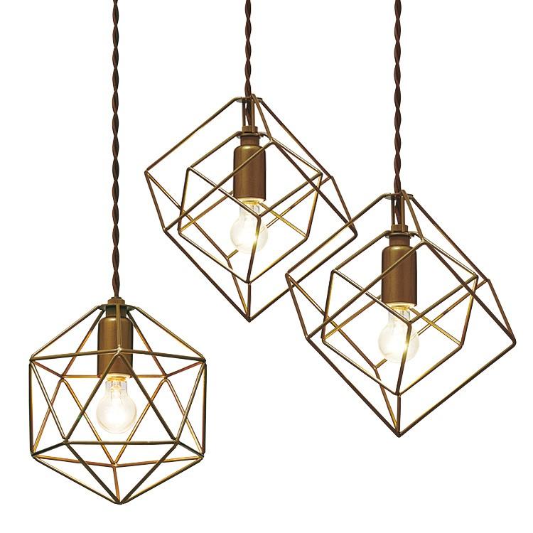 INTERFORM（インターフォルム） ペンダントライト スチール 1灯 立体的