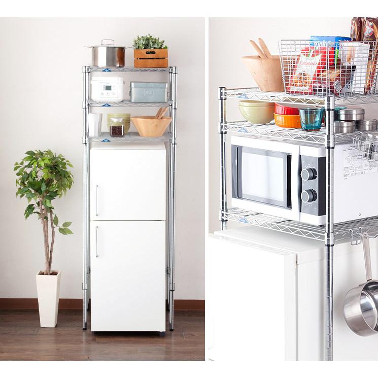 DOSHISHA（ドウシシャ） 冷蔵庫ラック 幅60 キッチンラック スリム