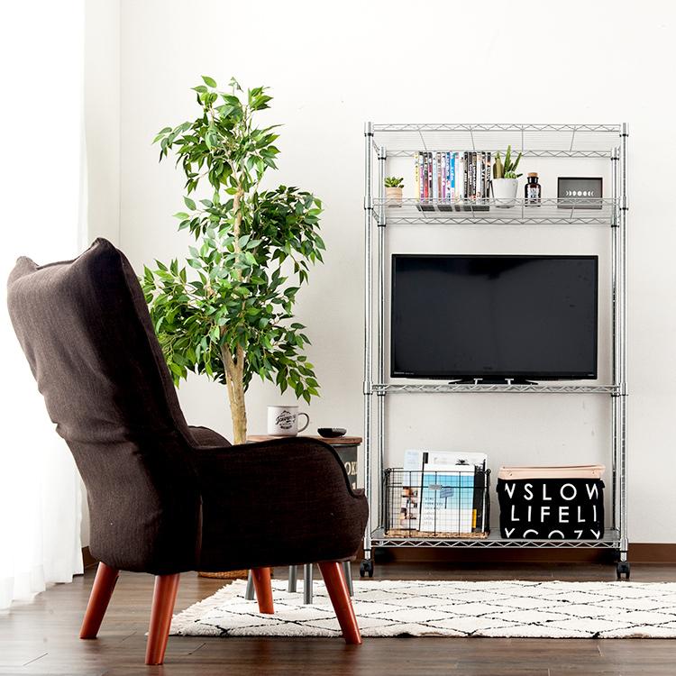 DOSHISHA（ドウシシャ） テレビラック スチールラック 幅90 奥行45 高
