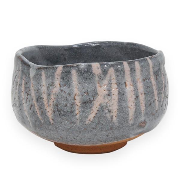 鼠志野茶碗 小三郎造 桔梗屋窯 銘 時雨 書付 橋本紹尚 : アンティーク