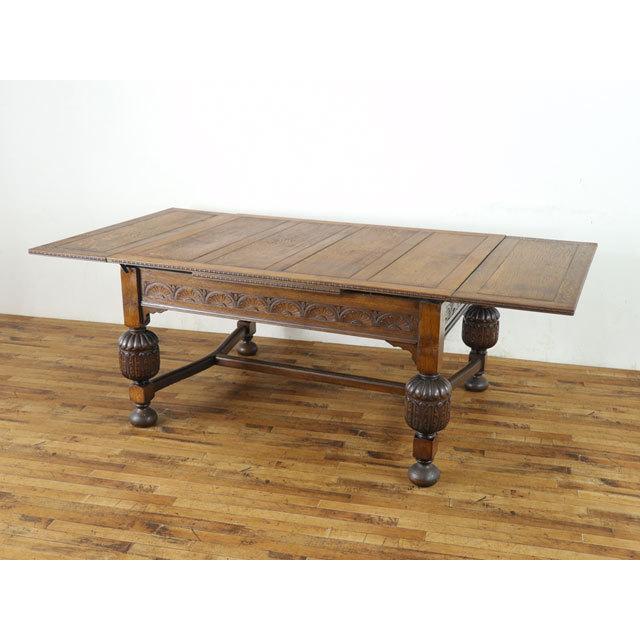 4本脚 ドローリーフテーブル 大きめの珍しいサイズ ブルボーズレッグ