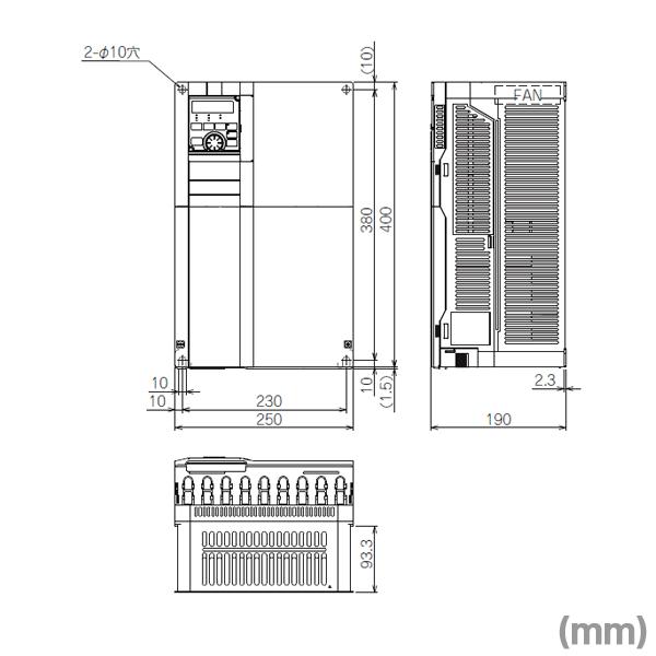 三菱電機（MITSUBISHI ELECTRIC） FR-A820-18.5K-1(旧型番:FR-A820