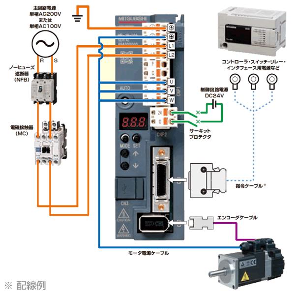 三菱電機（MITSUBISHI ELECTRIC） MR-JN-10A サーボアンプ 汎用