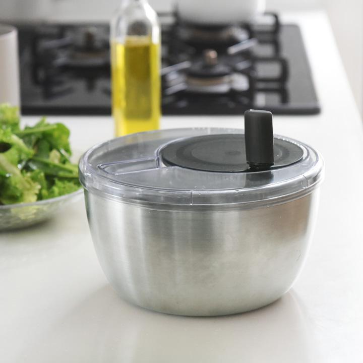 サラダスピナー ステンレス 日本製 水切り ボウル 便利グッズ キッチン