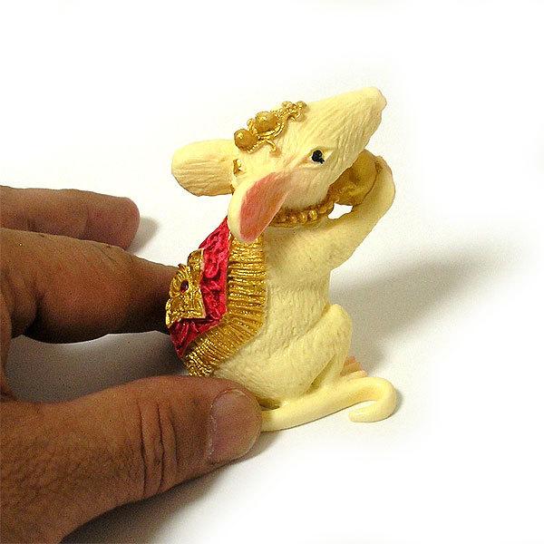 ガネーシャのねずみ 単品 濃ピンク [H.約7.5cm] アジアン おしゃれな