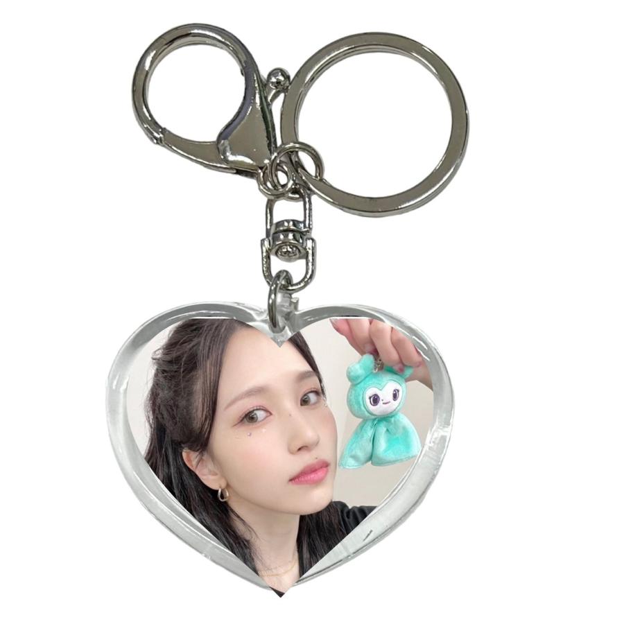 ミナ TWICE トゥワイス 両面 写真入り キーホルダー 韓流 グッズ jd128