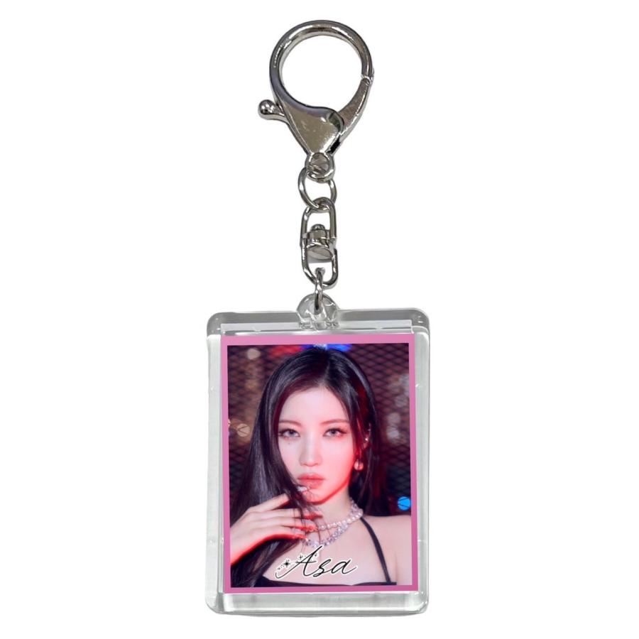 アサ BABYMONSTER ベイビーモンスター 両面 写真入り キーホルダー 韓
