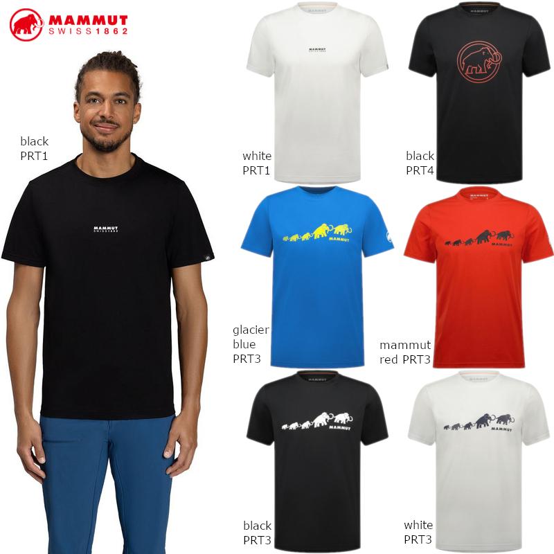 MAMMUT（マムート） Tシャツ 半袖 メンズ ドライ 速乾 UVケア ロゴ
