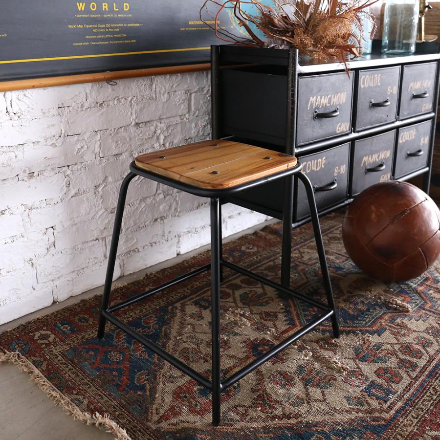 SALE／定価,100⇒60%OFF】スツール 椅子 アイアン 古材