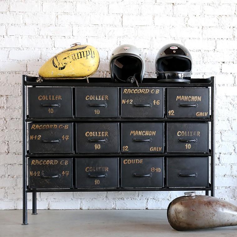 チェスト インダストリアル アイアン キャビネット リビング収納