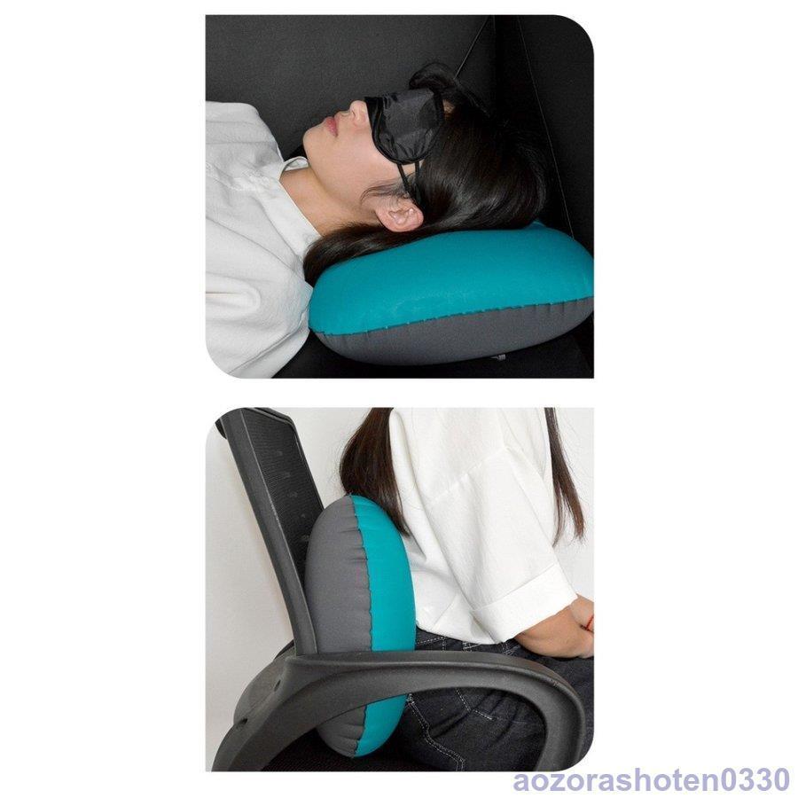エアーピロー 携帯枕 まくら 枕 車中泊 折りたたみ 車 旅行 新幹線