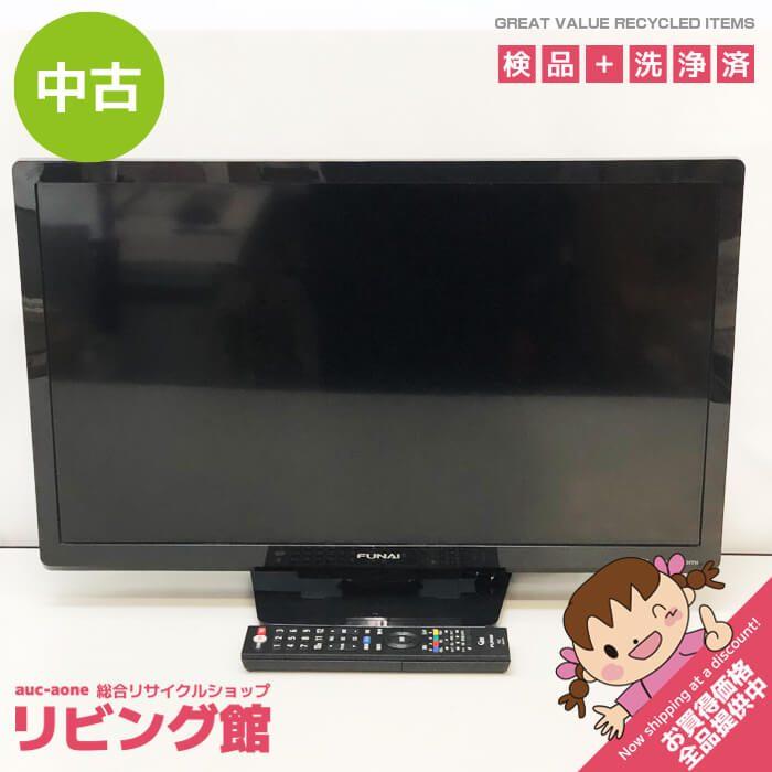 中古】 フナイ 液晶テレビ FL-24H1010 24インチ ブラック リモコン付き