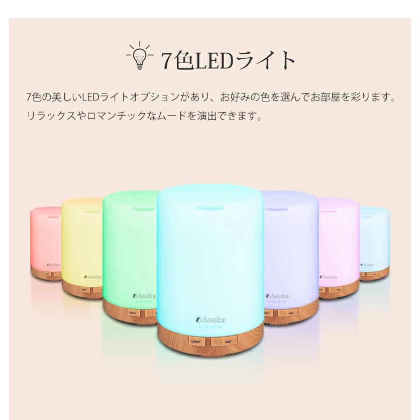 爆買」加湿器 卓上 超音波式 車載用 アロマディフューザー 小型 300ml