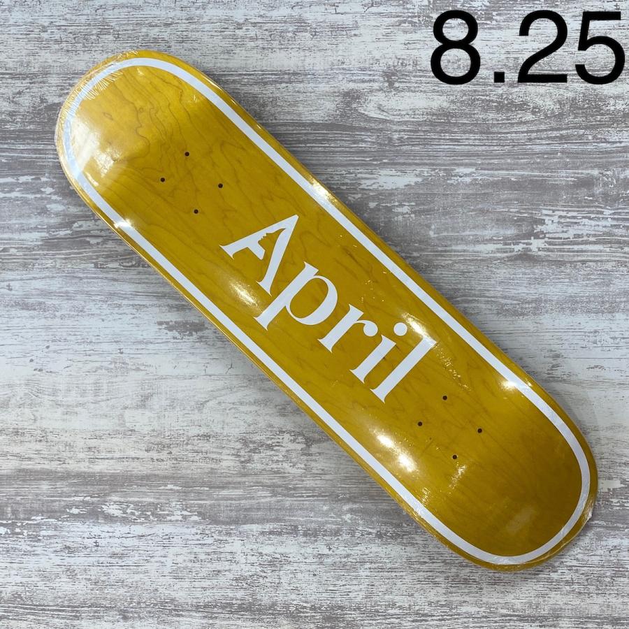 APRIL（エイプリル） デッキ APRIL DECK 8.25 インチ OG LOGO YELLOW