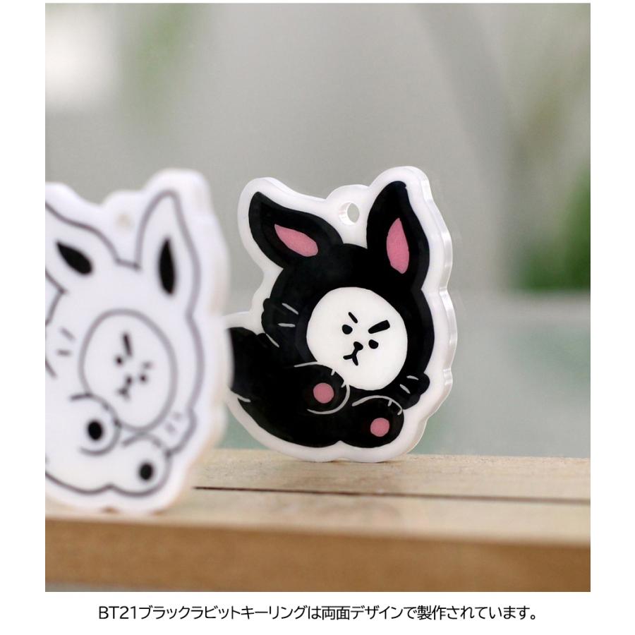 BT21 BT21 Acylic Simple Keyring Black Rabbit 【BTS公式グッズ