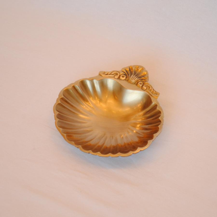 トレイ シェル型トレイ おしゃれ 真鍮製 プレート アンティーク風
