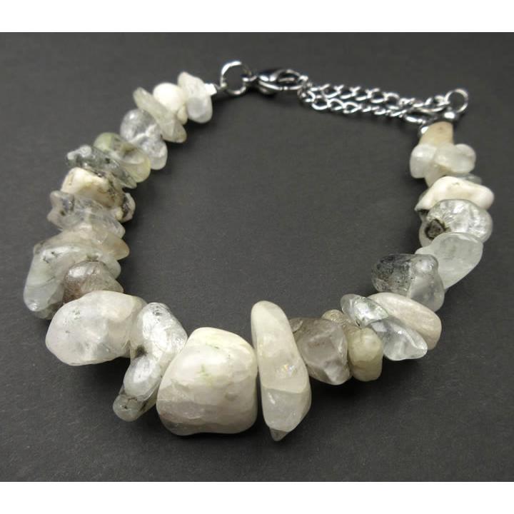 AAAAAA ロシア産フェナカイト 原石ブレスレット20.3g ヘブンアンド