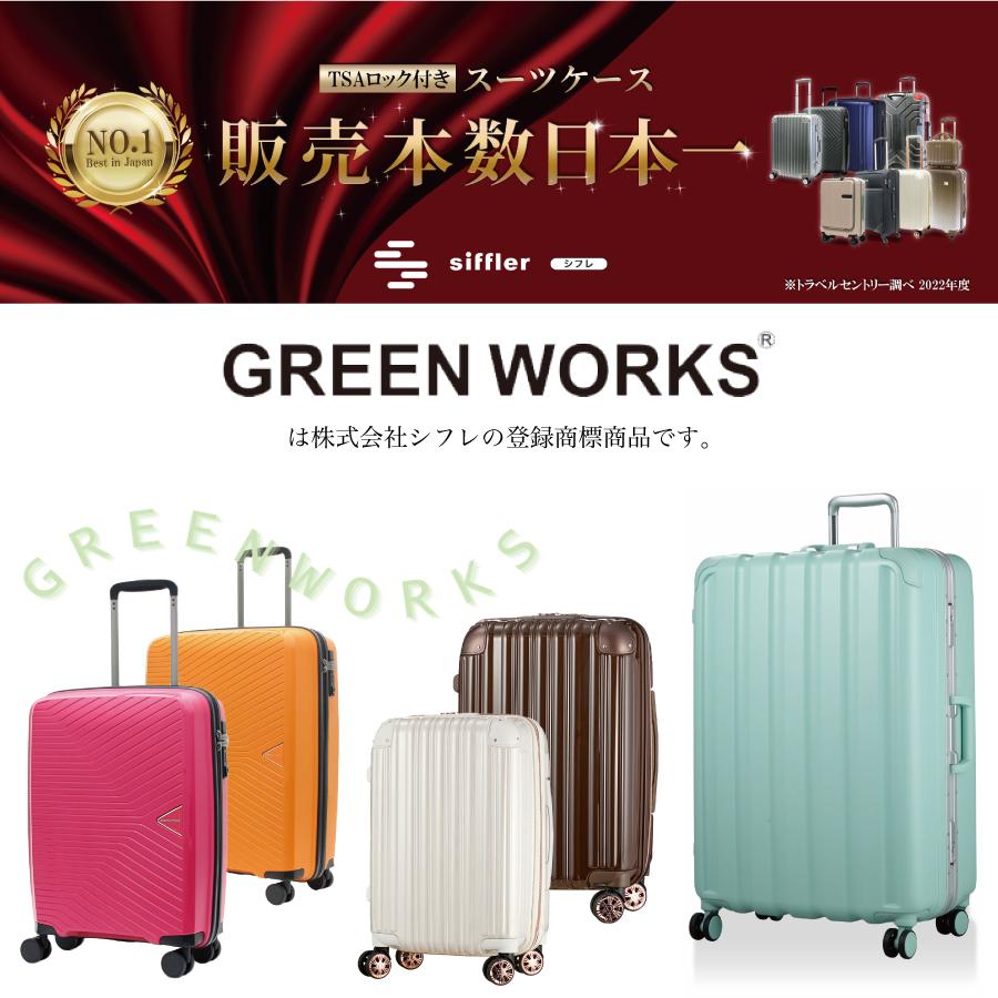 GREEN WORKS 超軽量 スーツケース Sサイズ 機内持ち込み スポーティー