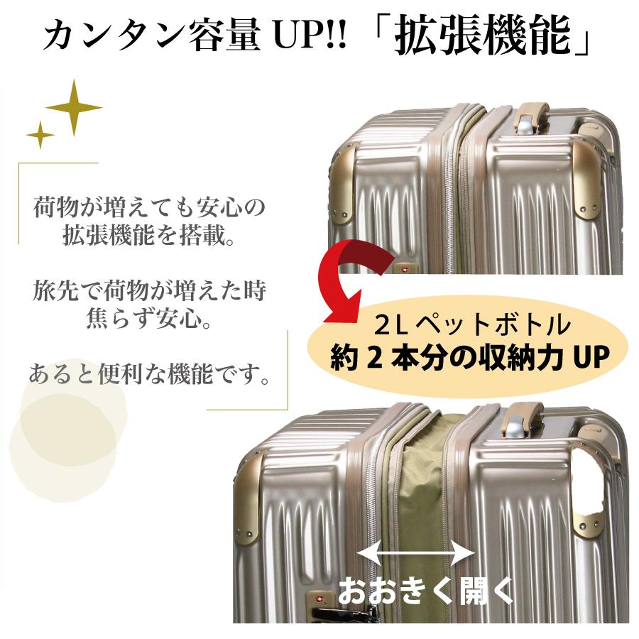 トライデント 抗菌 スーツケース Lサイズ 7泊〜長期用 ジッパータイプ