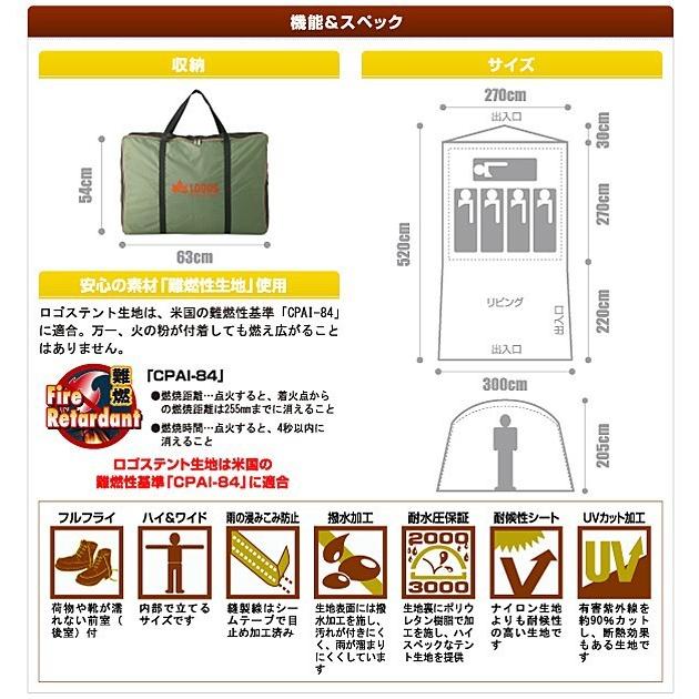 LOGOS（ロゴス） neos PANELスクリーンドゥーブルXL 【4〜5人用