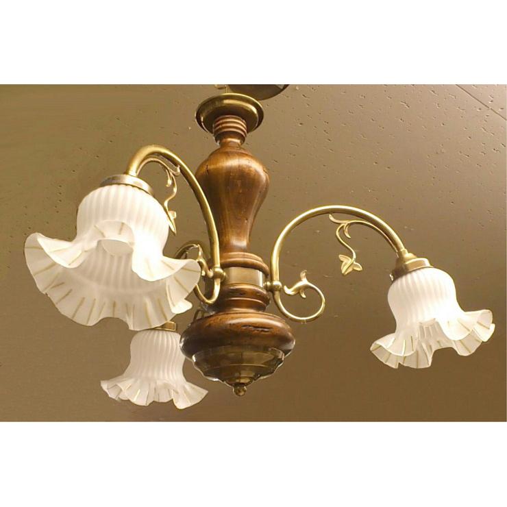 シャンデリアランプ 照明 LED可 おしゃれ イタリア製シャンデリア 古木