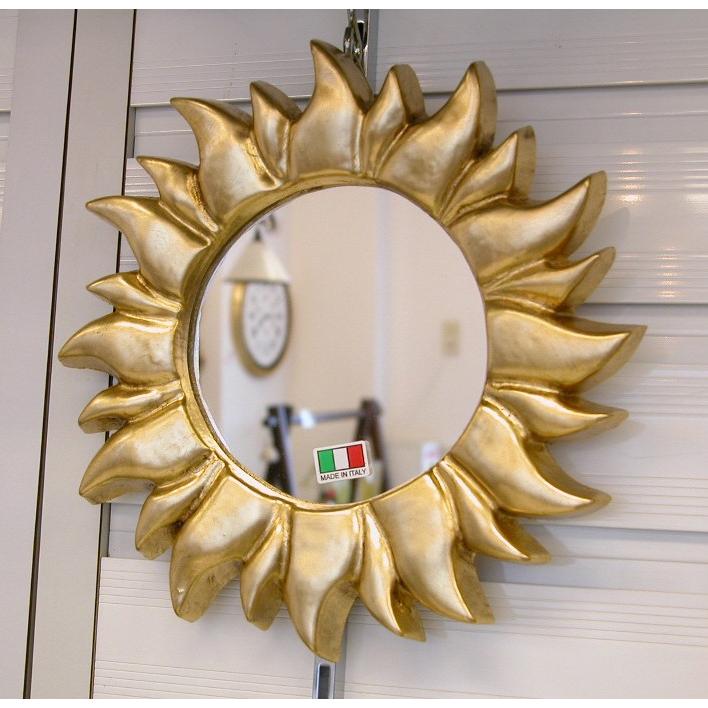 太陽の鏡 壁掛け鏡 ウォールミラー ソレイユミラー 太陽ミラー