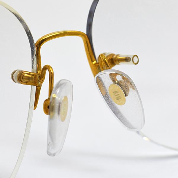 HOYA ○日本製 ホヤ/K18 18金 ゴールド メガネフレーム/ダイヤモンド