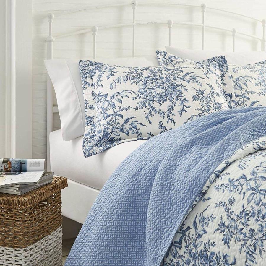 LAURA ASHLEY（ローラアシュレイ） ベッドカバー ピロカバー 3点セット