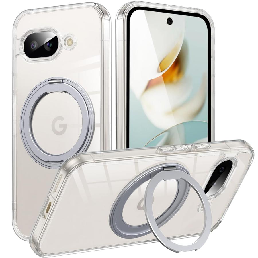 Pixel 9a 用 ケース Magsafe対応 Google ピクセル9a カバー 360°回転