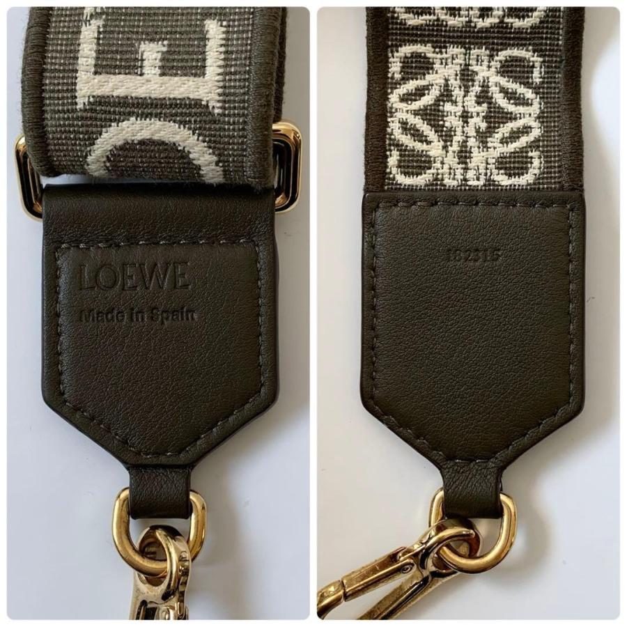 LOEWE（ロエベ） アナグラム ストラップ ジャガード キャンバス カーフ