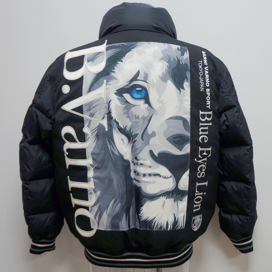 バーニヴァーノ・21 秋冬 AW 新作(M)(L)ライオン柄 ダウン スタジャン