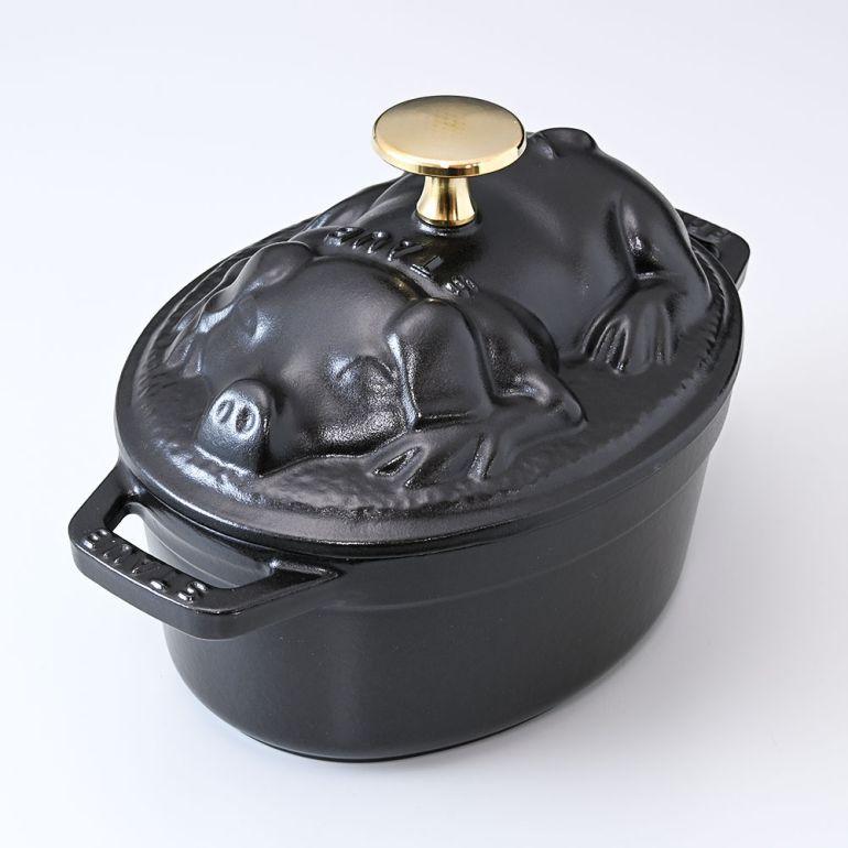 Staub（ストウブ） ピギーココット オーバル 17cm 鋳物 ホーロー 鍋