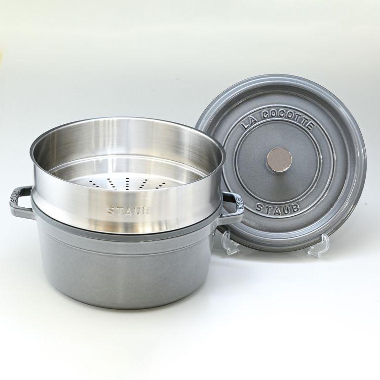 Staub（ストウブ） ピコ ココット ラウンド 26cm スチーマーセット