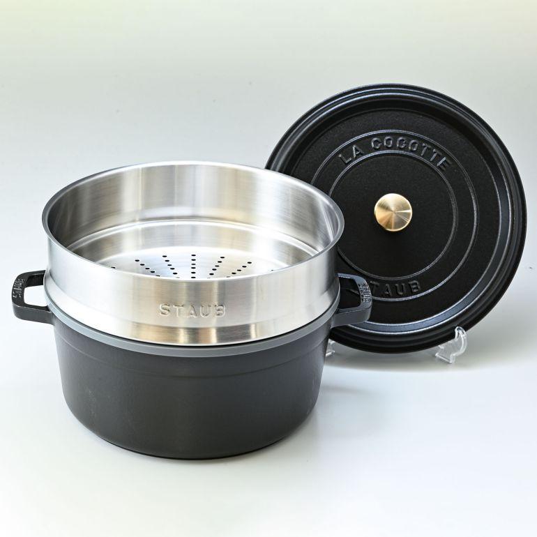 Staub（ストウブ） ピコ ココット ラウンド 26cm スチーマーセット