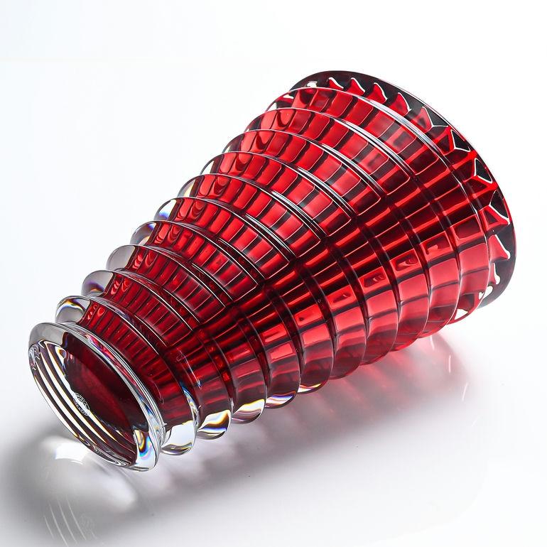 バカラ（Baccarat） ベース 花瓶 アイ EYE 14.5cm Sサイズ レッド