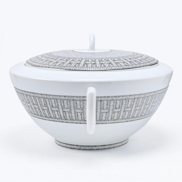 HERMES（エルメス） モザイク ヴァンキャトル プラチナ スープ鍋 32.5