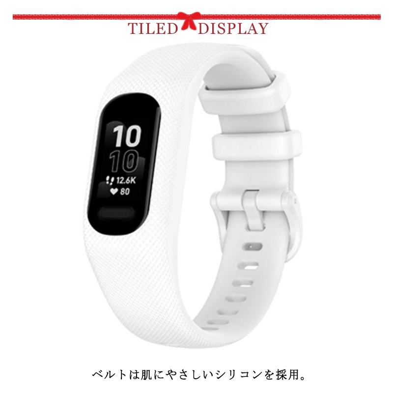 Garmin シリコン 交換用バンド vivosmart 5 バンド 交換バンド GARMIN