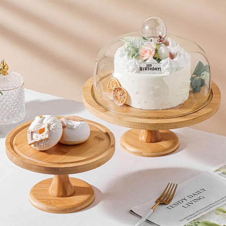 ドーム ケーキスタンド おしゃれ ガラス蓋付き 北欧 ケーキトレー