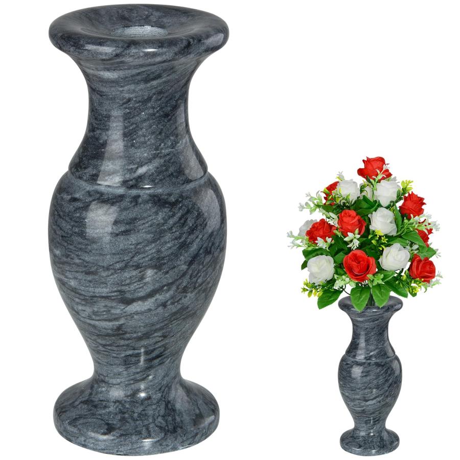 並行輸入品】天然大理石 墓地花瓶 大理石の花瓶 排水穴付き 家の卓上用